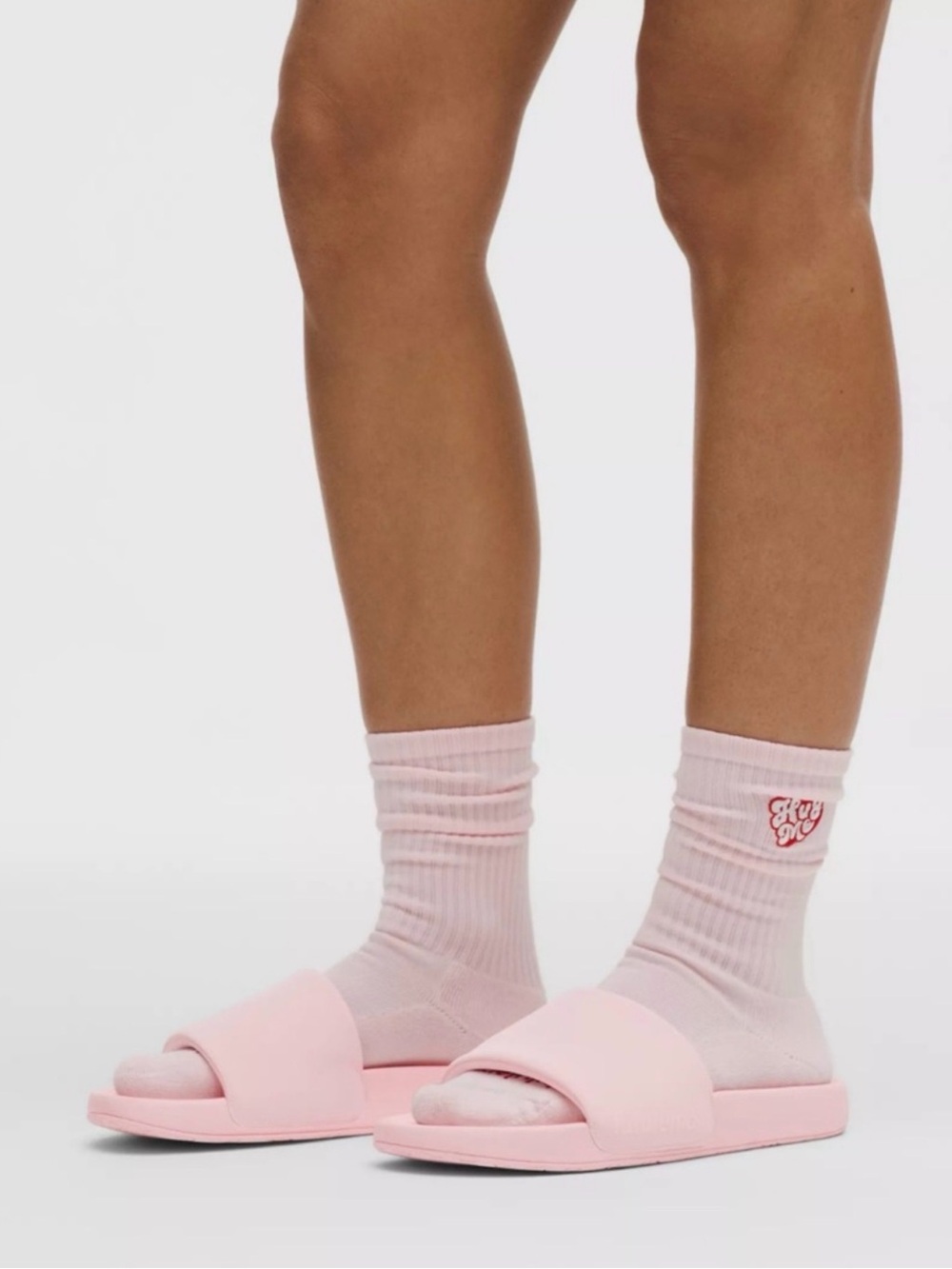 lululemon athletica Women's Slide Sandals pearl Pink sz 8 - Picture 8 of 10